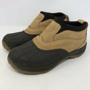 LL Bean Duck Moc Gum Boots Low Brown Rubber